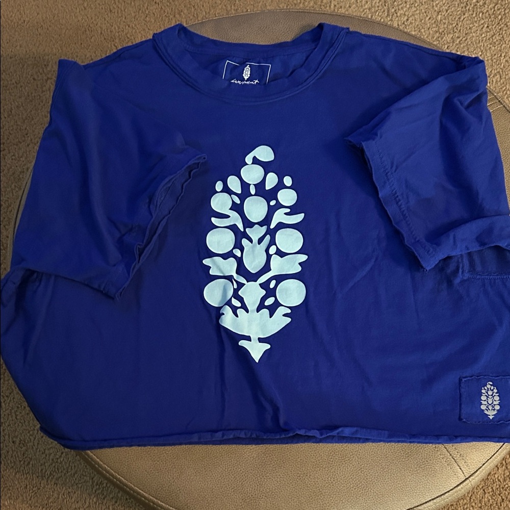 FP Movement by Free People Blue Graphic Top